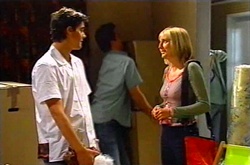 Matt Hancock, Removal Man, Maggie Hancock in Neighbours Episode 