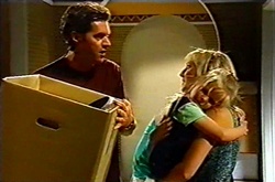 Evan Hancock, Maggie Hancock, Emily Hancock in Neighbours Episode 