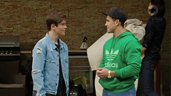 Angus Beaumont-Hannay, Aaron Brennan in Neighbours Episode 