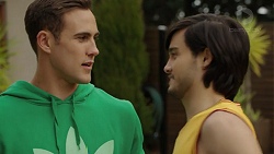 Aaron Brennan, David Tanaka in Neighbours Episode 7493