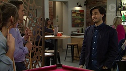 Amy Williams, Aaron Brennan, David Tanaka in Neighbours Episode 