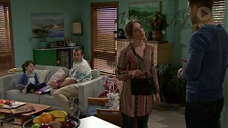 Nell Rebecchi, Toadie Rebecchi, Sonya Rebecchi, Mark Brennan in Neighbours Episode 7499