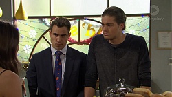 Paige Novak, Aaron Brennan, Tyler Brennan in Neighbours Episode 