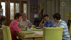 Susan Kennedy, Karl Kennedy, Ben Kirk, Angus Beaumont-Hannay in Neighbours Episode 7502