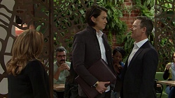 Terese Willis, Leo Tanaka, Paul Robinson in Neighbours Episode 7506