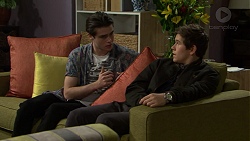 Ben Kirk, Angus Beaumont-Hannay in Neighbours Episode 7508