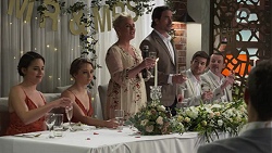 Paige Smith, Piper Willis, Lauren Turner, Brad Willis, Ned Willis, Toadie Rebecchi in Neighbours Episode 7510