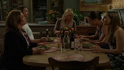 Terese Willis, Brad Willis, Lauren Turner, Tyler Brennan, Piper Willis in Neighbours Episode 