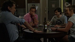 Leo Tanaka, Aaron Brennan, David Tanaka, Amy Williams in Neighbours Episode 7513