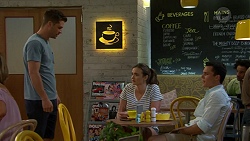 Mark Brennan, Amy Williams, Aaron Brennan in Neighbours Episode 7516