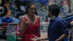 Paige Smith, David Tanaka in Neighbours Episode 7517