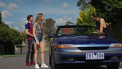 Ned Willis, Piper Willis, Tyler Brennan in Neighbours Episode 