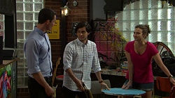 Jack Callahan, David Tanaka, Amy Williams in Neighbours Episode 7519