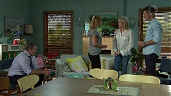 Toadie Rebecchi, Steph Scully, Andrea Somers (posing as Dee), Mark Brennan in Neighbours Episode 7521