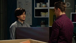 David Tanaka, Aaron Brennan in Neighbours Episode 