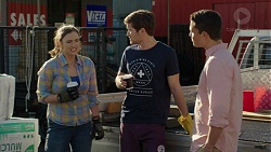 Amy Williams, Ned Willis, Jack Callahan in Neighbours Episode 7524