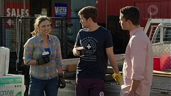 Amy Williams, Ned Willis, Jack Callahan in Neighbours Episode 