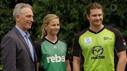 Shane Watson, Meg Lanning, Damien Fleming in Neighbours Episode 