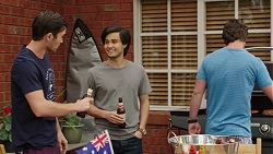 Ned Willis, David Tanaka, Brad Willis in Neighbours Episode 7525