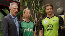 Shane Watson, Meg Lanning, Damien Fleming in Neighbours Episode 