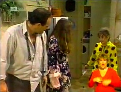 Philip Martin, Julie Robinson, Hannah Martin in Neighbours Episode 