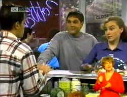 Rick Alessi, Mark Gottlieb, Debbie Martin in Neighbours Episode 