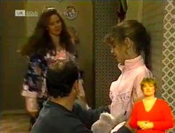 Julie Robinson, Philip Martin, Hannah Martin in Neighbours Episode 