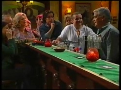 Susan Kennedy, Harold Bishop, Madge Bishop, Drew Kirk, Toadie Rebecchi, Lou Carpenter in Neighbours Episode 3143