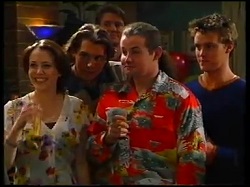 Libby Kennedy, Joel Samuels, Mike Healy, Toadie Rebecchi, Billy Kennedy in Neighbours Episode 