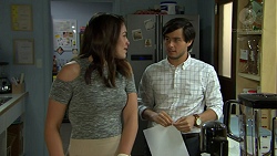 Paige Novak, David Tanaka in Neighbours Episode 