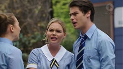 Piper Willis, Xanthe Canning, Ben Kirk in Neighbours Episode 