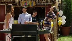 Elly Conway, David Tanaka, Ned Willis, Paige Novak in Neighbours Episode 