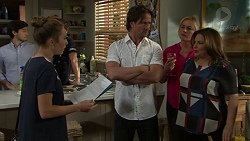 David Tanaka, Piper Willis, Brad Willis, Lauren Turner, Terese Willis in Neighbours Episode 