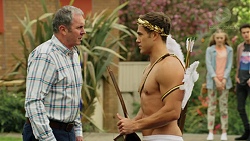 Karl Kennedy, Aaron Brennan, Willow Somers (posing as Willow Bliss), Ben Kirk in Neighbours Episode 