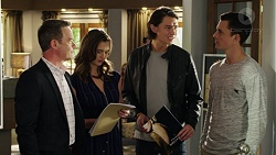 Paul Robinson, Amy Williams, Leo Tanaka, Jack Callahan in Neighbours Episode 