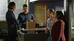 Leo Tanaka, Mark Brennan, Amy Williams, Terese Willis in Neighbours Episode 