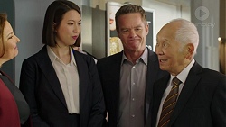 Terese Willis, Jasmine Udagawa, Paul Robinson, Mr Udagawa in Neighbours Episode 