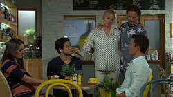 Paige Novak, David Tanaka, Lauren Turner, Brad Willis, Jack Callahan in Neighbours Episode 