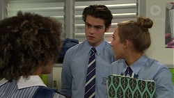 Bec Simmons, Ben Kirk, Piper Willis in Neighbours Episode 