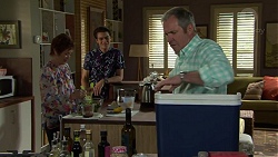 Susan Kennedy, Ben Kirk, Karl Kennedy in Neighbours Episode 