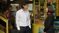 Tyler Brennan, Jack Callahan, Leo Tanaka, Jasmine Udagawa in Neighbours Episode 