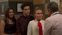 Paige Smith, Ben Kirk, Piper Willis, Karl Kennedy in Neighbours Episode 7550