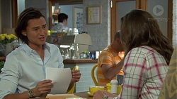 Leo Tanaka, Amy Williams in Neighbours Episode 7555