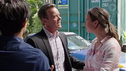 David Tanaka, Paul Robinson, Amy Williams in Neighbours Episode 7560