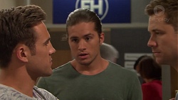 Aaron Brennan, Tyler Brennan, Mark Brennan in Neighbours Episode 