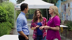 Jack Callahan, Amy Williams, Lauren Turner in Neighbours Episode 