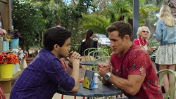 David Tanaka, Aaron Brennan in Neighbours Episode 7571