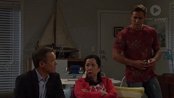 Paul Robinson, Kim Tanaka, Aaron Brennan in Neighbours Episode 7573