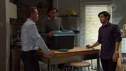 Paul Robinson, Leo Tanaka, David Tanaka in Neighbours Episode 7573