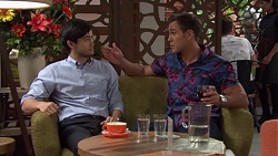 David Tanaka, Aaron Brennan in Neighbours Episode 7574